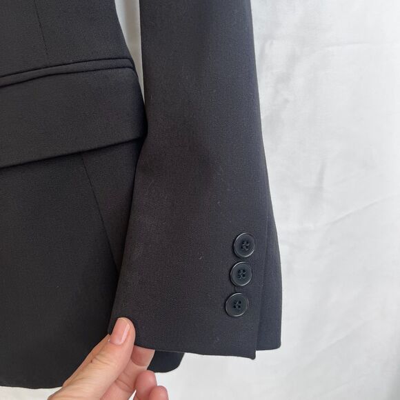 The Limited Stretch Black Elevated Basic Straight Blazer Single Breasted SZ XS - Picture 6 of 10